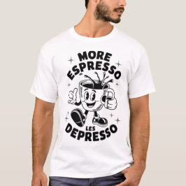 Camiseta Funny Retro Coffee Personalizado