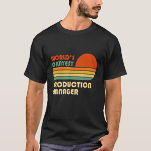 Camiseta Funny Retro, el director de producción más Okayest