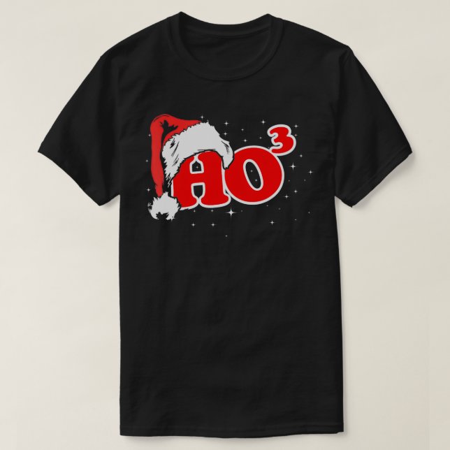 Camiseta Funny, Retro, Ho3, Christmas, Santa Where My Hos A (Diseño del anverso)