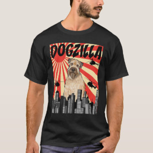 Camiseta Funny Retro Japonés Dogzilla Llanta Recubierta Bla