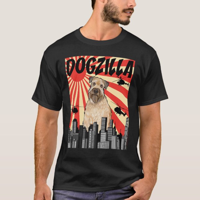 Camiseta Funny Retro Japonés Dogzilla Llanta Recubierta Bla (Anverso)