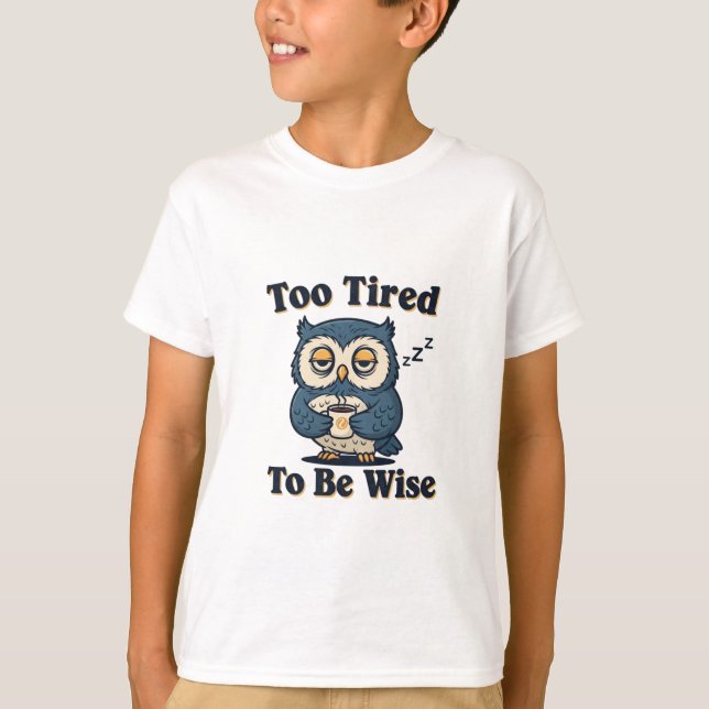 Camiseta Funny Retro Owl Kids Graphic T-Shirt (Anverso)