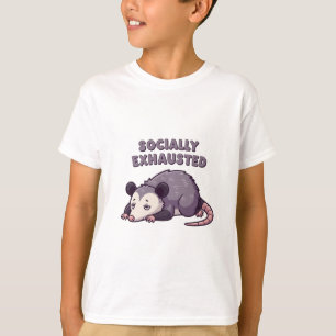 Camiseta Funny Retro Possum Tired Kids T-Shirt
