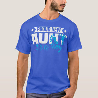 Camiseta Funny Retro Proud New Aunt It's A Boy Gender Revea