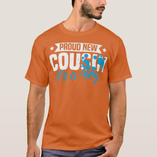 Camiseta Funny Retro Proud New Cousin It's A Boy Gender Rev