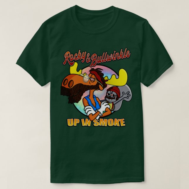 Camiseta Funny Retro Up In Smoke Design (Diseño del anverso)