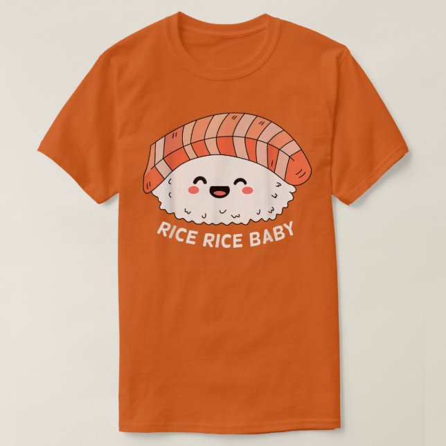 Camiseta Funny Rice Rice Baby Sashimi Lover Salmon Sushi Fo (Diseño del anverso)