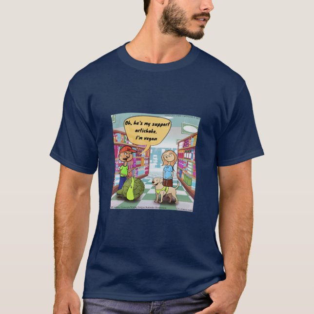 Camiseta Funny Rick London Support Artichoke Comic (Anverso)