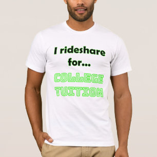 Camiseta Funny Rideshare Driver T-Shirt Colegio