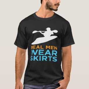 Camiseta FUNNY river kayaking t shirt - Real Men Wear SKIRT