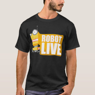 Camiseta Funny Robot Live Robotics Living Robots Future Sci