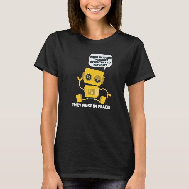 Camiseta Funny Robotics Ai Artificial Intelligence - Robots (Anverso)