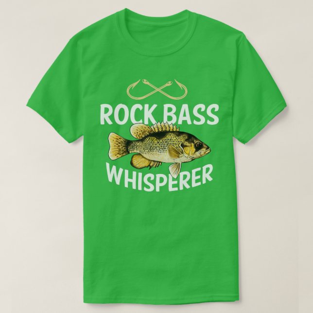 Camiseta Funny Rock Bass Fishing Freshwater Fish  (Diseño del anverso)
