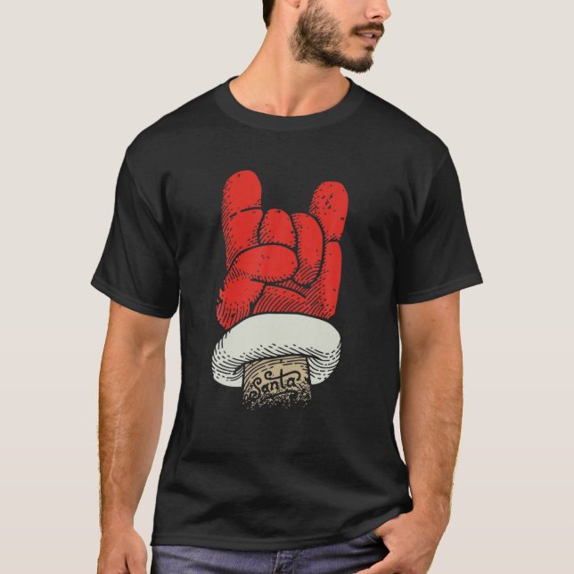 Camiseta Funny Rock N Roll Navidades - Prohibición musical  (Anverso)