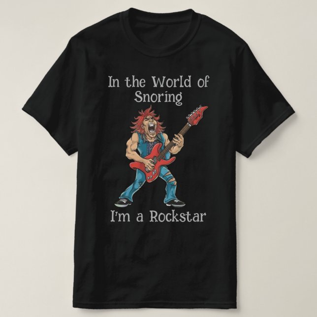 Camiseta Funny Rockstar (Diseño del anverso)