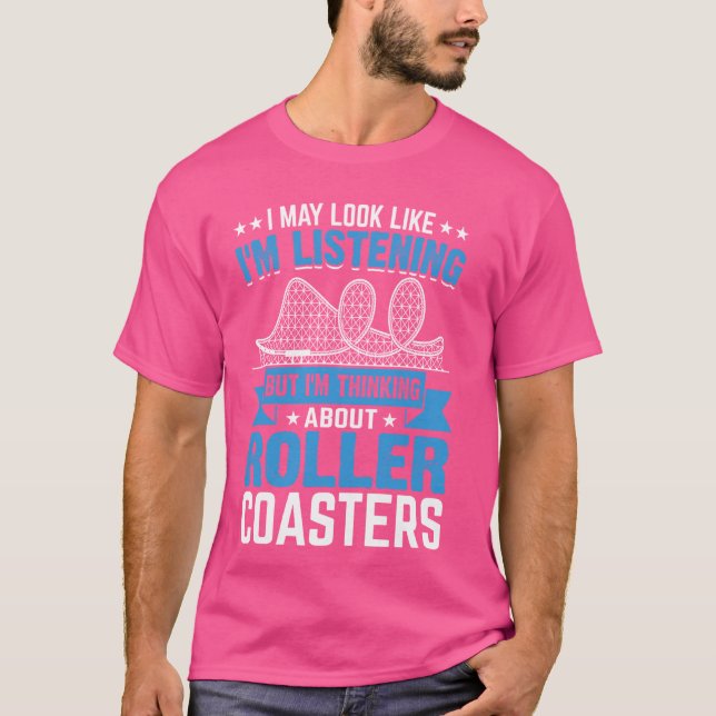 Camiseta Funny Roller Coaster Theme Park Rollercoaster (Anverso)