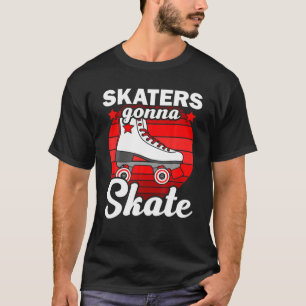 Camiseta Funny Roller Skler Arte Hombres Mujeres Chicas Rol