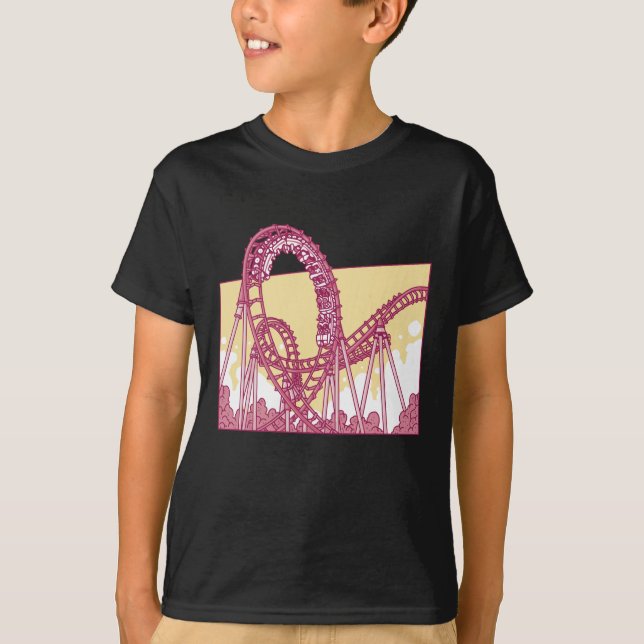 Camiseta Funny Rollercoaster Amusement Park Gift (Anverso)