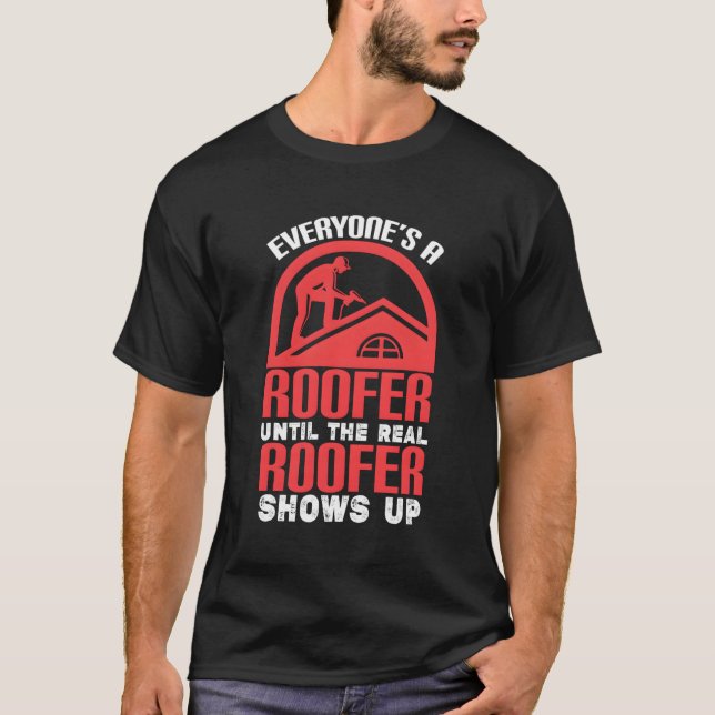 Camiseta Funny Roofer Design (Anverso)