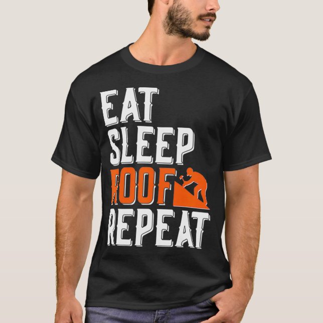 Camiseta Funny Roofing Contractor House Roof Mechanic  (Anverso)