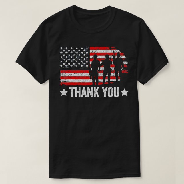 Camiseta Funny ropa militar de bandera estadounidense graci (Diseño del anverso)