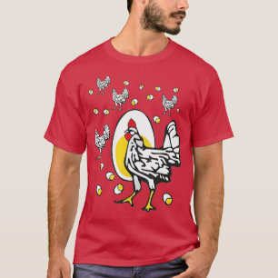 Camiseta Funny Roseanne Rooster Pollo Y Huevo