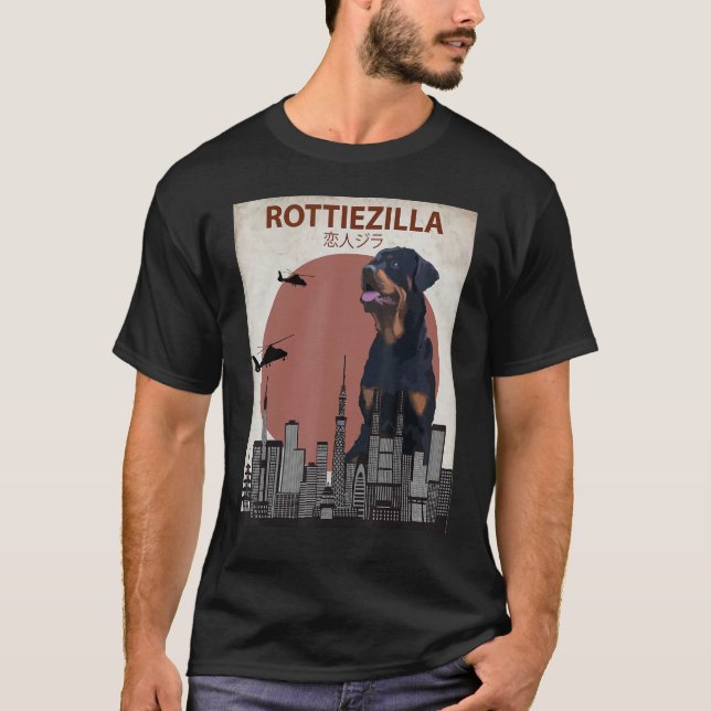 Camiseta Funny Rottweiler T-Shirt Rottie Perg Aovers Gift 1 (Anverso)