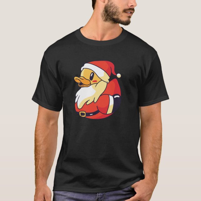 Camiseta Funny Rubber Duck Christmas Santa Rubber Ducky Pul (Anverso)