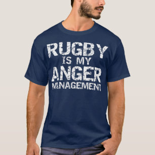 Camiseta Funny Rugby Quote Vintage Gift Rugby is My Anger M