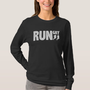 Camiseta Funny Rungry Runner Slogan