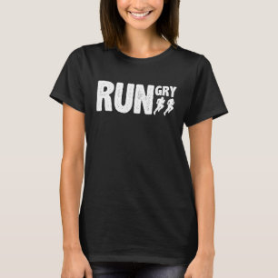 Camiseta Funny Rungry Runner Slogan