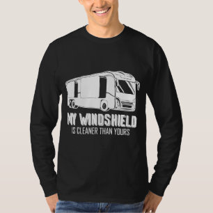 Camiseta Funny Rv Camping Motorhome Mi Limpiador De Parabri