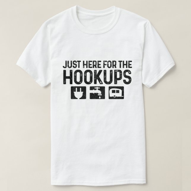 Camiseta Funny RV Camping T-Shirt for Hookup Lovers (Diseño del anverso)