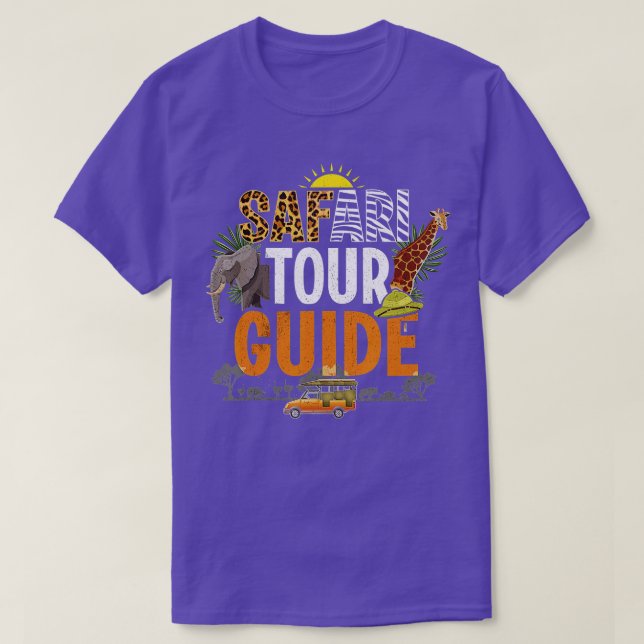 Camiseta Funny Safari Tour Guide Shirt Africa Tee TShirt (Diseño del anverso)