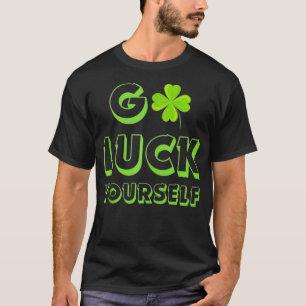 Camiseta Funny Saint Patricks Day Lucky Four Leaf Clover Me