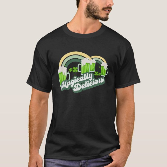 Camiseta FUNNY Saint Patricks MAGICALMENTE DELICIOSA Abeja  (Anverso)