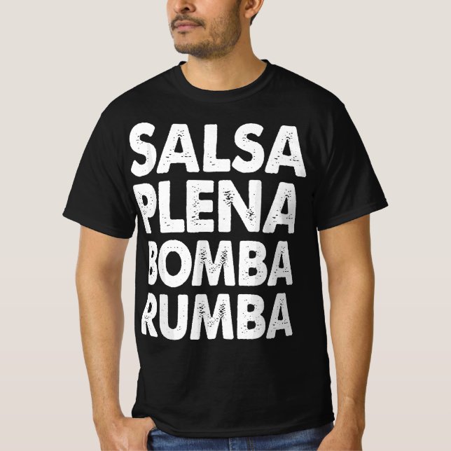 Camiseta Funny Salsa Dance Tee Women Salsa Plena Bomba Rumb (Anverso)