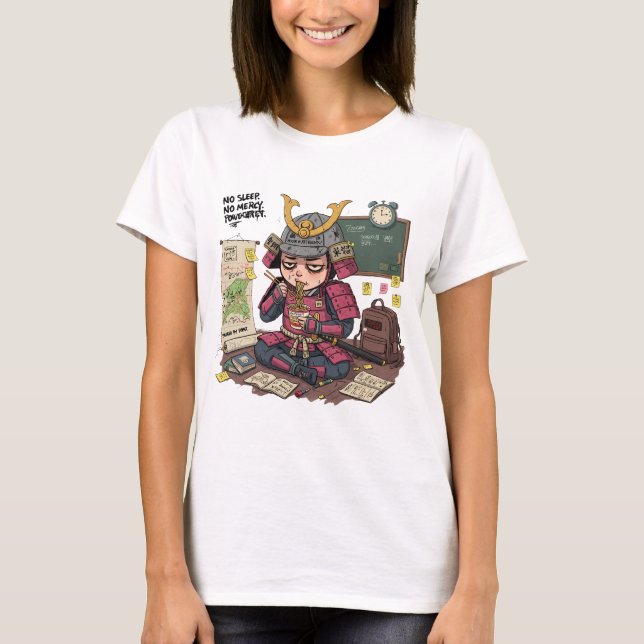 Camiseta Funny Samurai Back to School T-Shirt (Anverso)