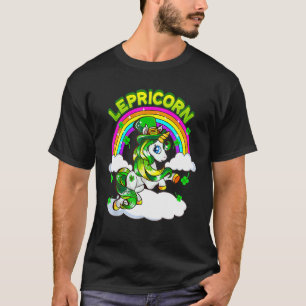 Camiseta Funny San Patrick's Day Lucky Lepricorn Unicorn Ra