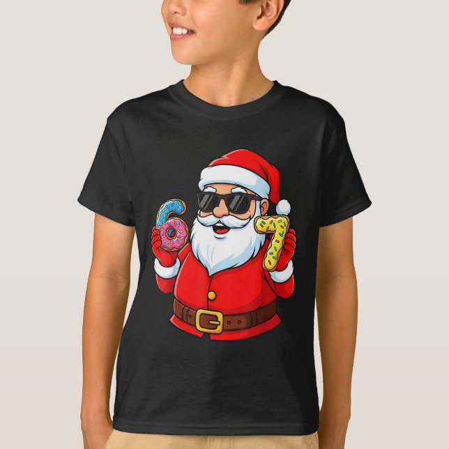 Camiseta Funny Santa 67 Ice Cream Drip Christmas Xmas Boys  (Anverso)