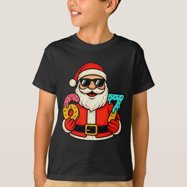 Camiseta Funny Santa 67 Ice Cream Drip Christmas Xmas Teens (Anverso)