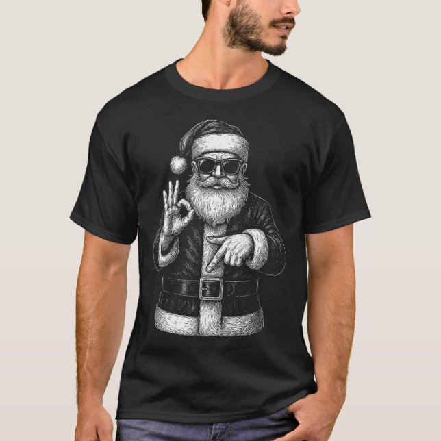 Camiseta Funny Santa 6 7 Meme Design _ Christmas Math Humor (Anverso)