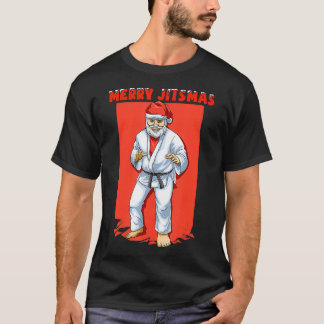 Camiseta Funny Santa Claus Navidades brasileño Jiu Jitsu