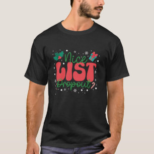 Camiseta Funny Santa Claus Navidades de vacaciones Naughty 