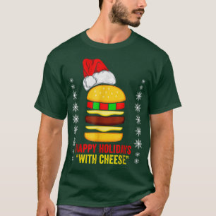Camiseta Funny Santa Claus Navidades Gorras Cheese Snowflak