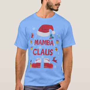 Camiseta Funny Santa Costume Mamba Claus Xmas Pajama Tee