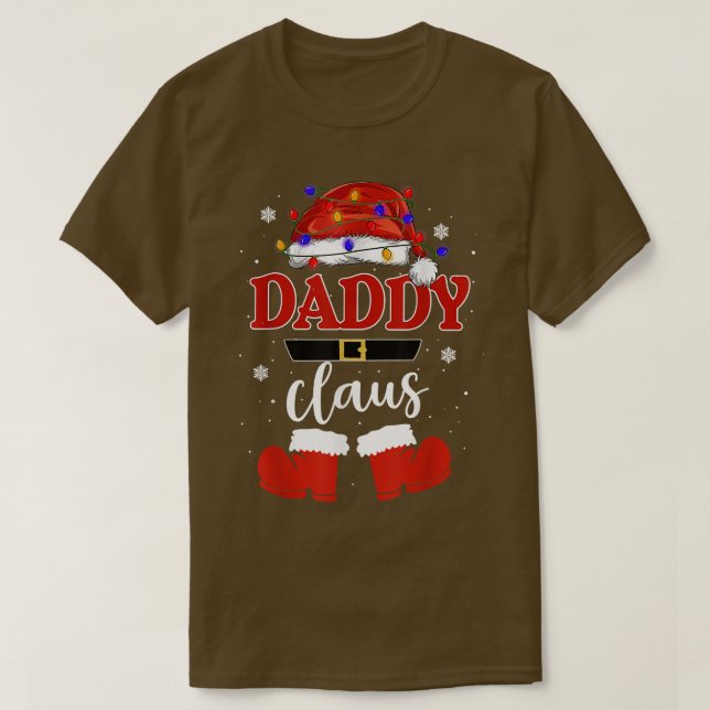 Camiseta Funny Santa Daddy Claus Navidades a la par de la f (Diseño del anverso)