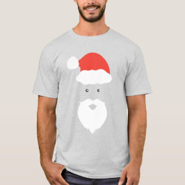 Camiseta Funny Santa Face feliz Feliz Feliz Navidad en fami