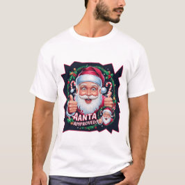 Camiseta Funny Santa Face - Personalizado feriado Cheer