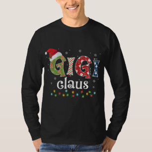 Camiseta Funny Santa Gigi Claus Navidades Pajama Family Mat